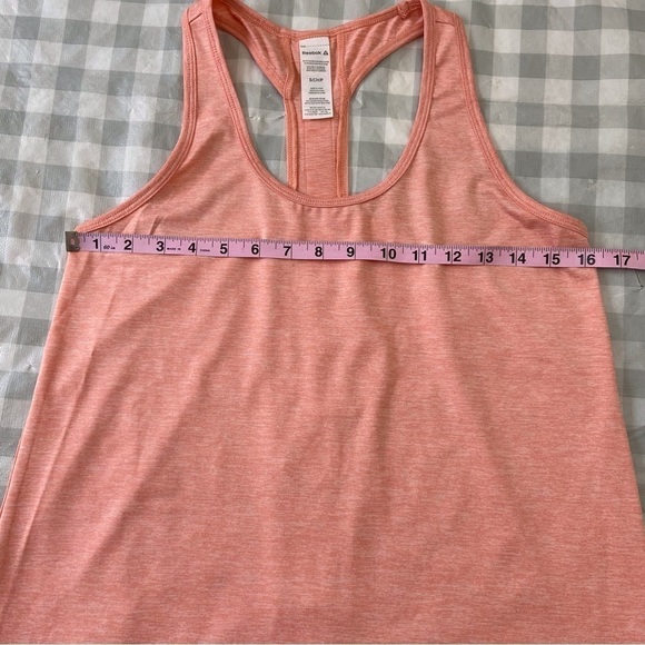 2/40$  Reebok Small Sporty Peach Racerback Tank Athleisure Running Yoga gym chic - Picture 12 of 15